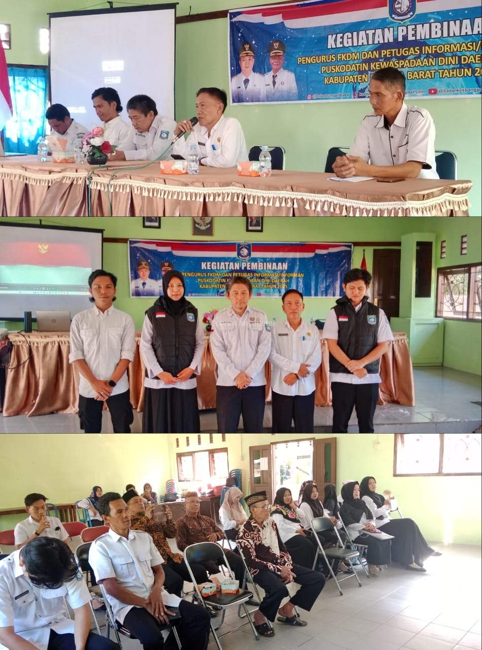 Kesbangpol Bangka Barat Laksanakan Kegiatan Pembinaan FKDM dan Informan Puskodati Kecamatan